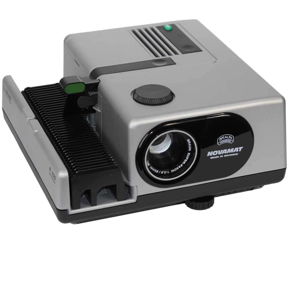 Braun Novamat E130 35mm Slide Projector With 85mm F28 Lens 150 Watt 