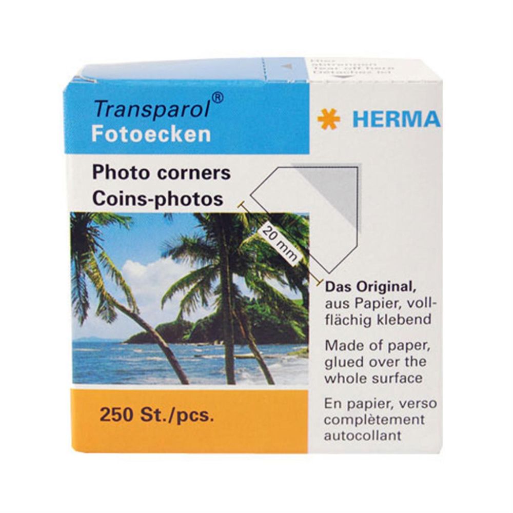 250pcs Herma Photo Corners for Traditional Photo Albums 