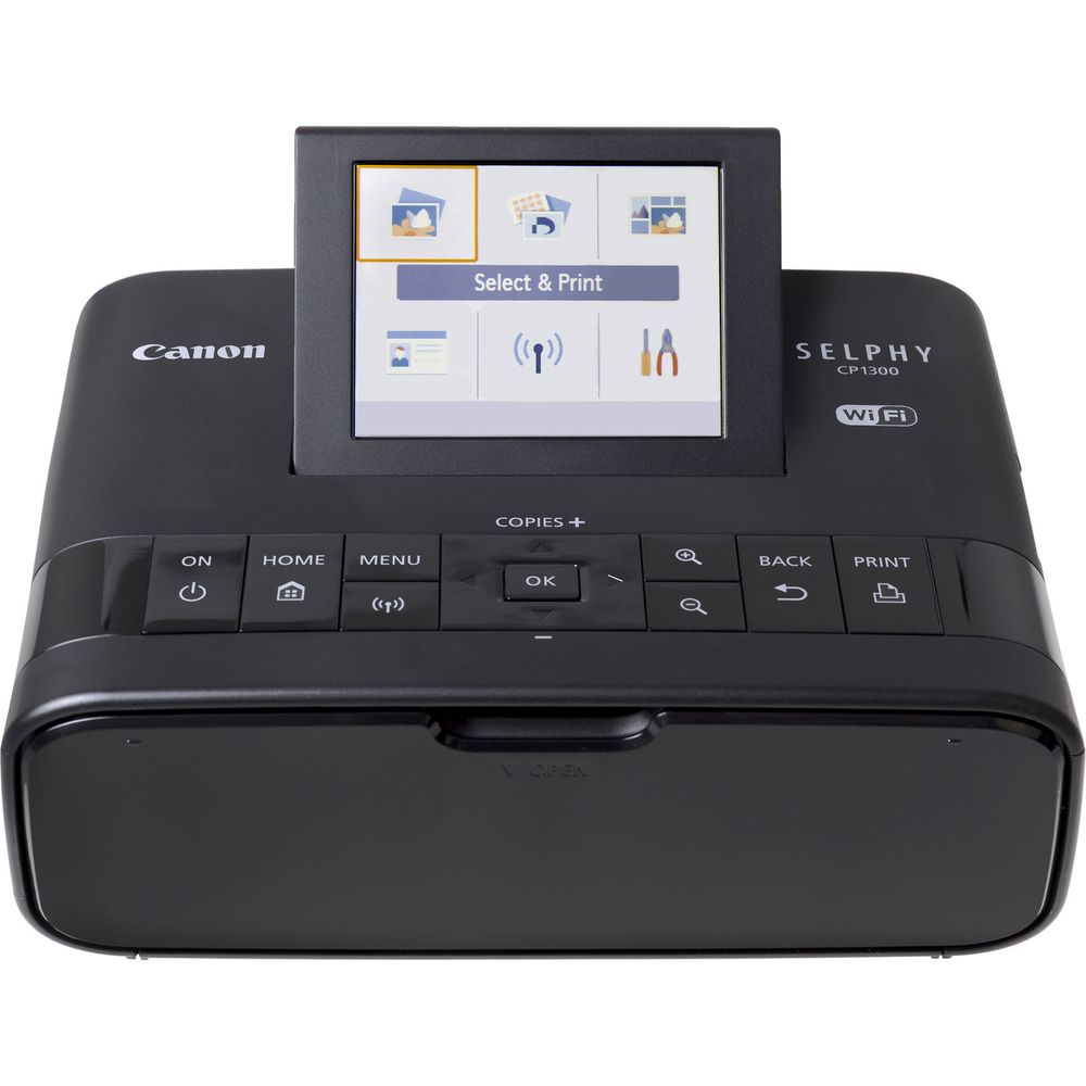 Canon Selphy Cp1300 Black Compact Photo Printer 2000