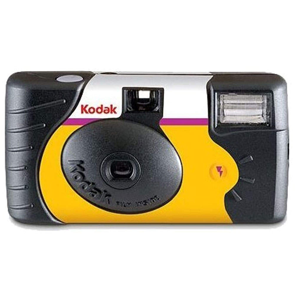 kodak 3920949 Funsaver Single Use Camera with Flash Yellow/Red 27+12  Exposures