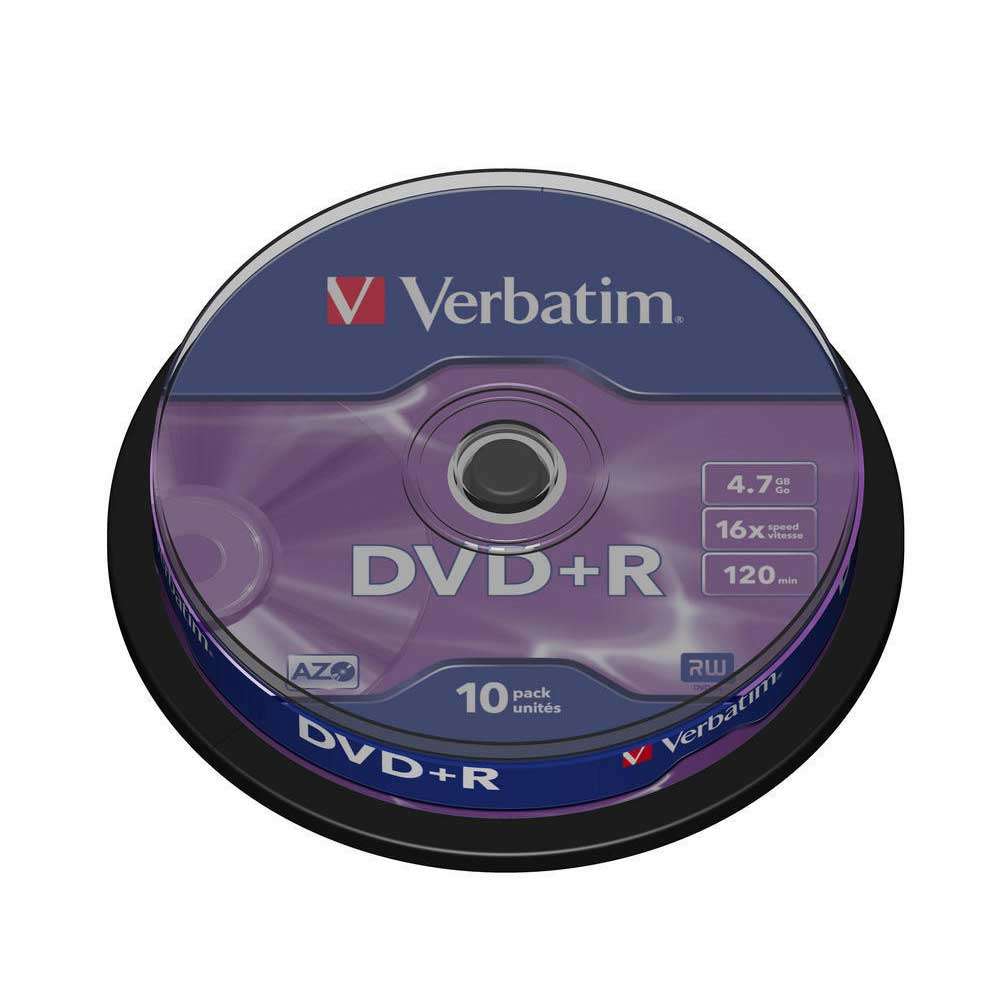 1x10 Verbatim Dvd Plus R 4 7gb 1mins 16x Speed Dvd Plus R