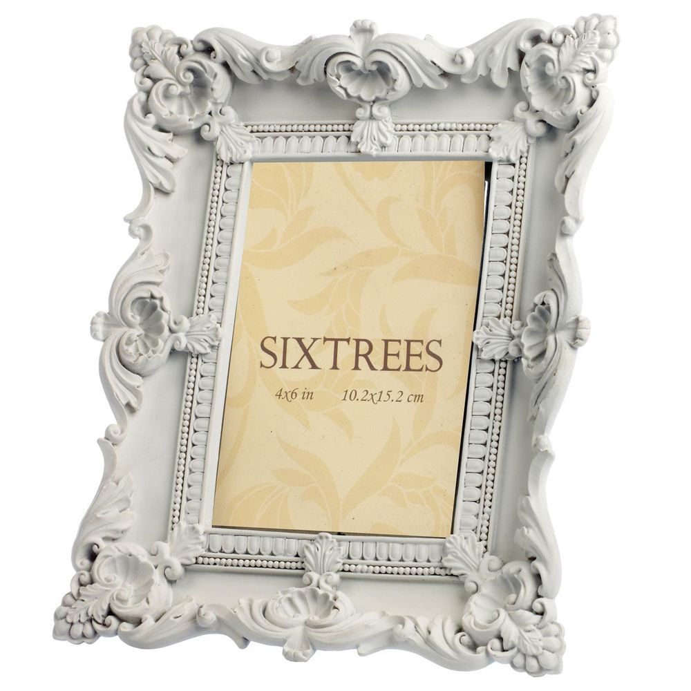 Sixtrees Isabella White 7x5 Photo Frame