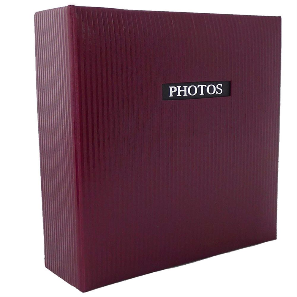 Elegance Red 6x4 Slip In Photo Album 200 Photos Overall Size 8 75x9