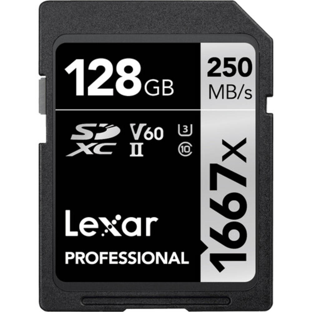Lexar SDXC 128GB 1667x Professional Class 10 UHS-II U3 V60 
