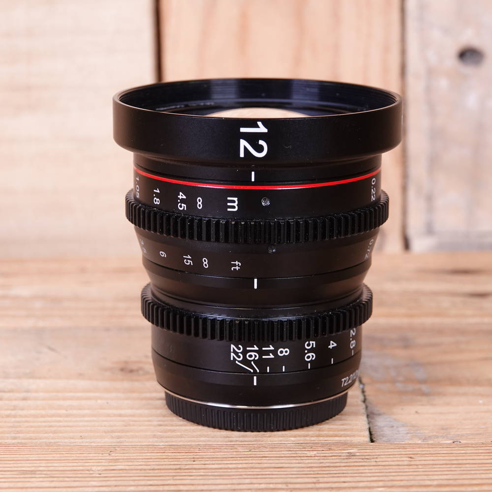 Used Meike 12mm T2.2 Manual Focus Cinema Lens for MFT -mount