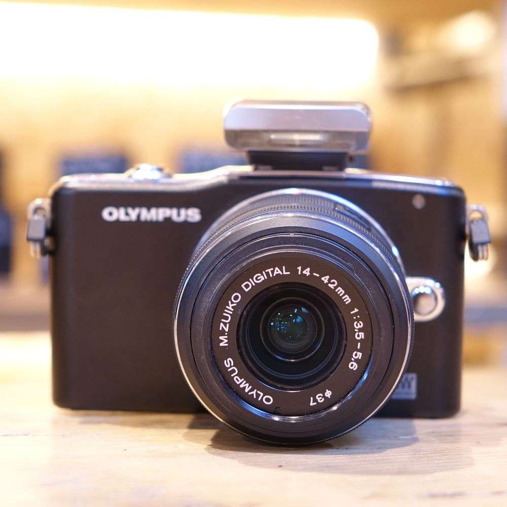 Used Olympus PEN Mini E-PM1 Black Camera with 14-42mm Lens | Harrison