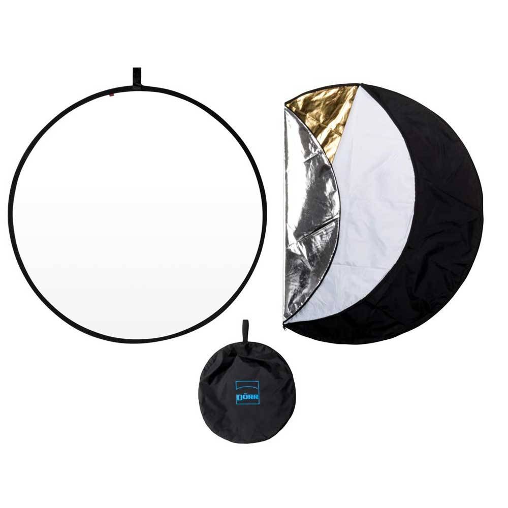 Translucent Black & White Surfaces. Zykkor 5-in-1 Reflector 22 with Gold Silver 