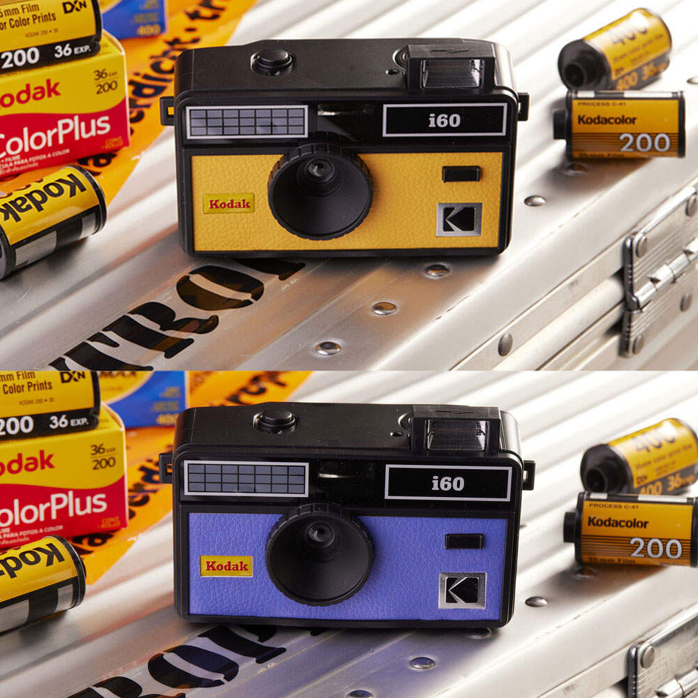 Kodak i60 Reusable 35mm Film Camera - Retro Style, Focus Free, Built in  Flash, Press and Pop-up Flash (Yellow)