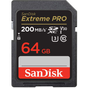 SanDisk Extreme Pro SDXC 64GB UHS-I Class 10 Memory Card | Read 200MB/s | 4K