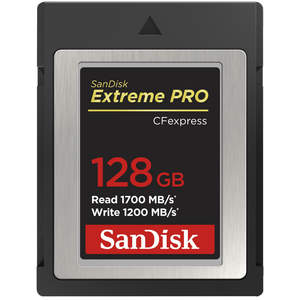 SanDisk CF Express Memory Card | 128GB | Pro Type B | Read 1700MB/S | Writes 1200MB/S