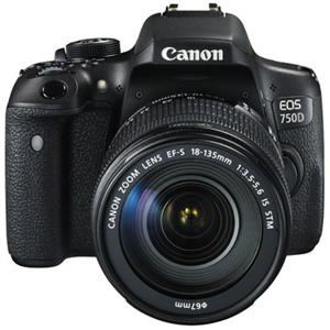 Canon EOS 750D Digital SLR Camera with 18-135mm IS STM Lens