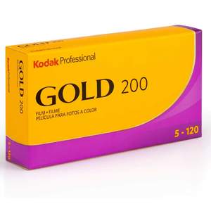 Kodak Gold 120 FIlm - 200 ISO - 120 Colour Print Film - 5 Pack
