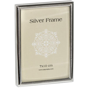 Narrrow Edge Silver 7x10cm Photo Frame