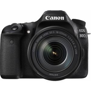 Canon EOS 80D | 18-135mm USM IS Lens | 24.2 MP | APS-C CMOS Sensor | Full HD Video | Wi-Fi