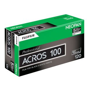 Fujifilm Professional Neopan Acros ISO 100 120 Black and White Roll Film - 5 Pack