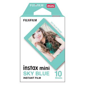 Fujifilm Instax Mini Sky Blue Border Instant Film - 10 Photos