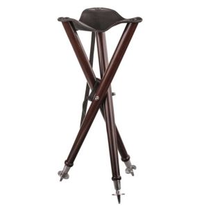 Dorr Three Legged Foldable Chair | Sink Stop | Wood | 70cm | Leather