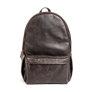 ONA Clifton Dark Truffle Leather Backpack
