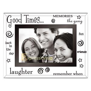 Sixtrees Good Times Glass and Mirror 6x4 Photo Frame