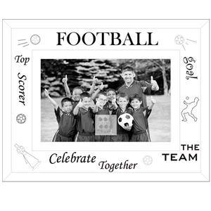 Sixtrees Football Glass and Mirror 6x4 Photo Frame