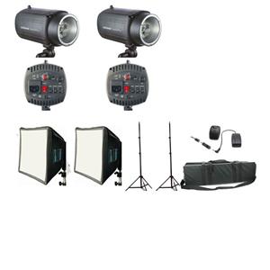 Dorr SemiPro 160Ws Flash Kit with 2x Flashes 2x Stands and Case