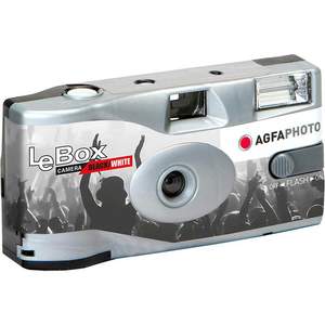 Agfa LeBox Black and White Disposable Camera For 36 Photos - 400 ISO