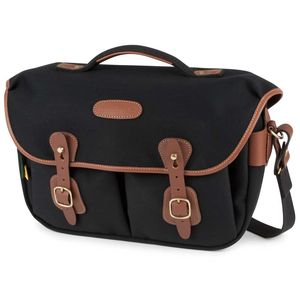 Billingham Hadley Pro 2020 Shoulder Bag | Black Canvas & Tan Leather