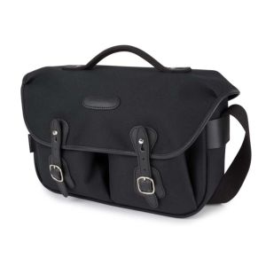 Billingham Hadley Pro Shoulder Bag - Black FibreNyte and Black Leather