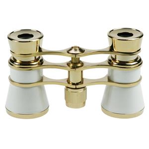 Danubia Opera 3.5x25mm Pearl and Gold Binoculars | 3.5x Magnification | Pearl & Gold | Lightweight