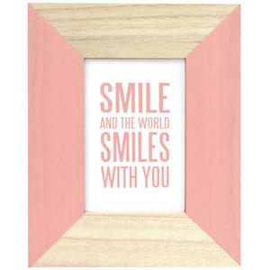 Candy Pink Wooden 6x4 Photo Frame