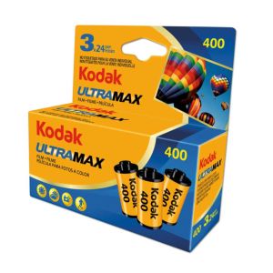 Kodak Ultramax GC 400 Color Negative 35mm 24 EXP Film - Pack of 3