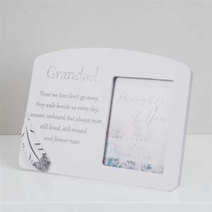 Thoughts of You Memorial Photo Frame Collection - 2.5x3 Inch Photo - White Grandad