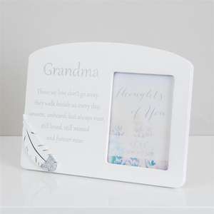 Thoughts of You Memorial Photo Frame Collection - 2.5x3 Inch Photo - White Grandma