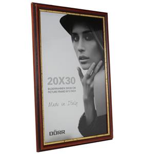 Dorr Tessin Mahogany and Gold Wood 12x8 Photo Frame