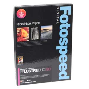 Fotospeed Pigment Friendly Lustre DUO 280 Double Sided Photo Paper A3 - 25 Sheets