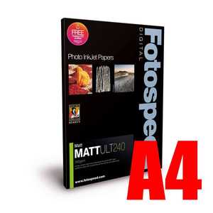 Fotospeed Matt Ultra 240 Photo Paper - A4 - 100 Sheets