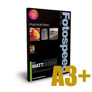 Fotospeed Matt DUO 240 Double Sided Photo Paper - A3+ - 50 Sheet