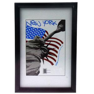 New York Black Photo Frame - A4