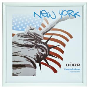 New York White Photo Frame - 10x10cm