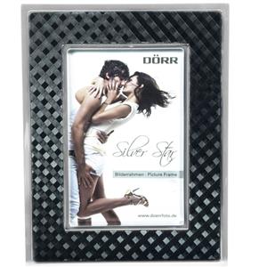 Silverstar Monza Black and Silver 7x5 Photo Frame
