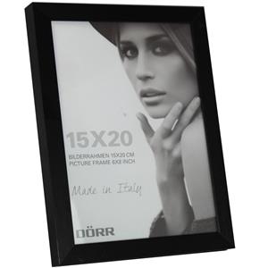 Dorr Balthus Brushed Aluminium Black 8x6 Photo Frame