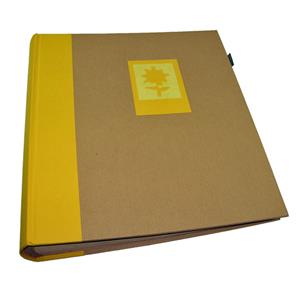Green Earth Yellow Flower Traditional Photo Album -100 Sides