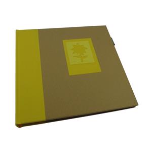 Green Earth Yellow Flower Traditional Photo Book Album - 40 Sides