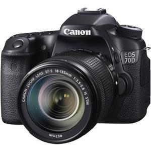 Canon EOS 70D Digital SLR Camera and 18-135mm IS STM Lens