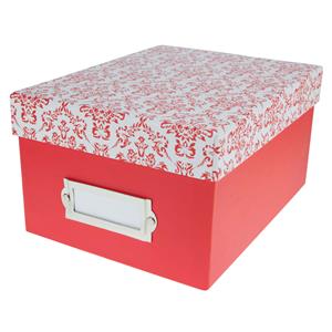 Red and White Photo Box for 700 6x4 Photos
