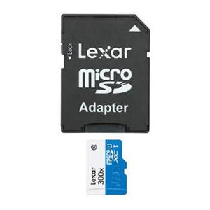 Lexar 32GB 300x MicroSDHC UHS-I Card and Adapter