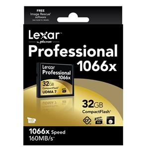 Lexar 32GB Professional UDMA 7 CompactFlash 1066x Memory Card