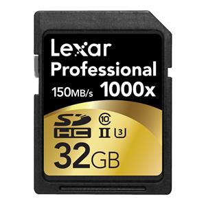Lexar Professional 32GB 1000x SDHC UHS-II Memory Card