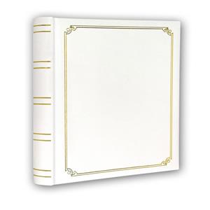 White and Gold Self Adhesive Photo Album Overall Size 11.75x12.5