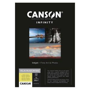 Canson Infinity Velin Museum Rag 315gsm Photo Paper - 100% Cotton A3 Plus - 25 Sheets